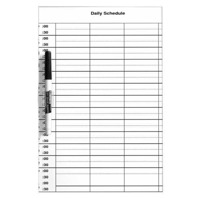 Daily Schedule & Pen with  Erase Board (Front)
