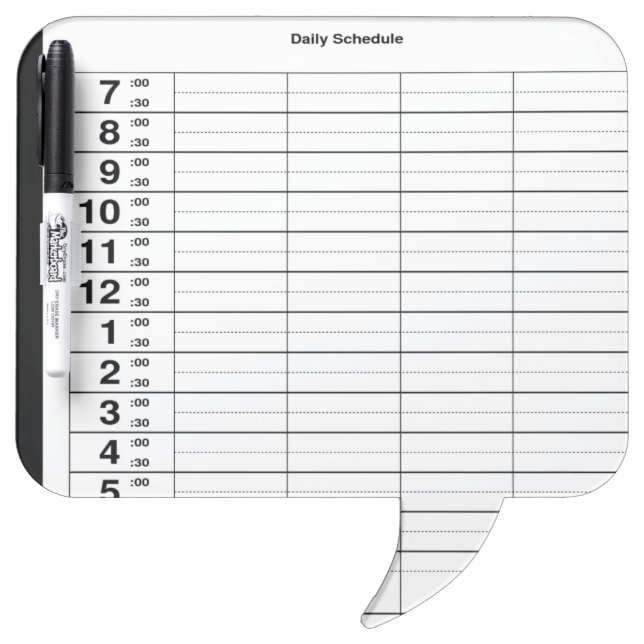 Daily Schedule & Pen with  Erase Board (Front)