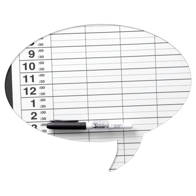 Daily Schedule & Pen with  Erase Board (Front)