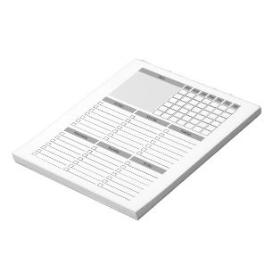 Daily Schedule Planner Notepad