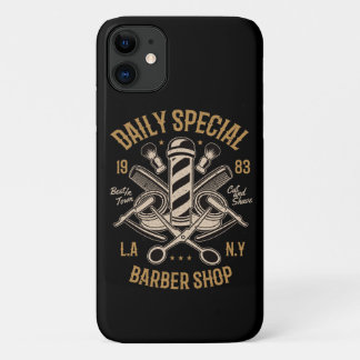 Daily Special Barber Shop Cut And Shave iPhone 11 Case