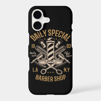 Daily Special Barber Shop Cut And Shave iPhone 17 Case