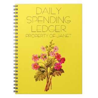 Daily Spending Ledger Primrose Financial Notebook