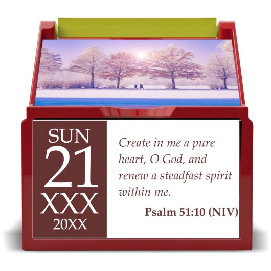 Daily Spiritual Quotes Desk Organizer and Calendar (Front)