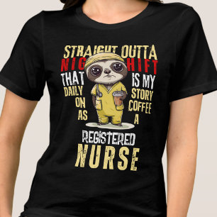 Daily Story Night Shift Infection Control Nurse Tri-Blend Shirt