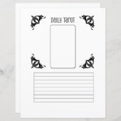 Daily Tarot Sheet (Front/Back)