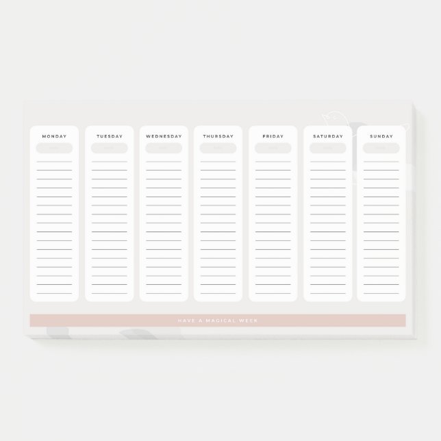 Daily Task Post-it Notes (Front)