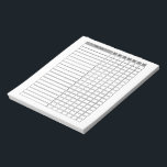 Daily Tasks Checklist Notepad<br><div class="desc">Daily Tasks Checklist Notepad</div>