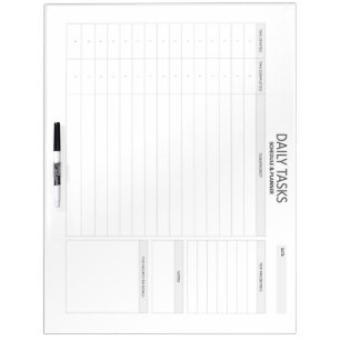 Daily Tasks Dry Erase Board