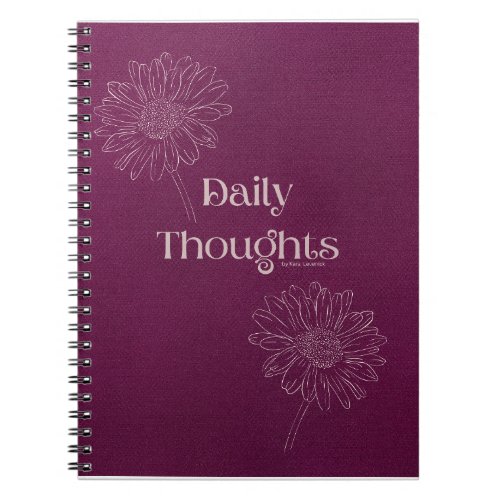 Daily Thoughts Daisy journal