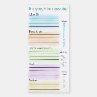 Daily To-Do Checklist and Planner Magnetic Notepad