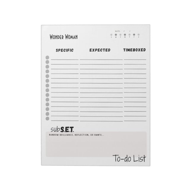 Daily To-Do List – Customizable Tear-Off Notepad (Rotated)