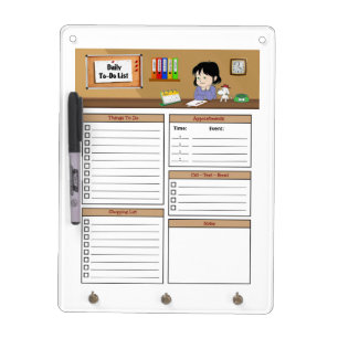 Daily To-Do List Dry Erase Board