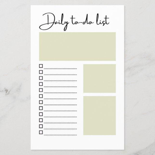 Daily To-Do List Flyer (Front)