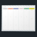 Daily To-Do list notepad<br><div class="desc">This weekly planner notepad features a column for each day of the week so you can keep the whole week in front of you! Each day is broken into morning, afternoon, and evening. There's no lines so the number of tasks is up to you! Keep track of several tasks or...</div>