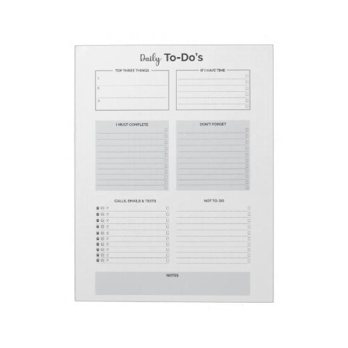 Daily To_Dos Notepad