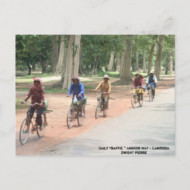 Daily Traffic * Angkor Wat - Cambodia... Postcard (Front)