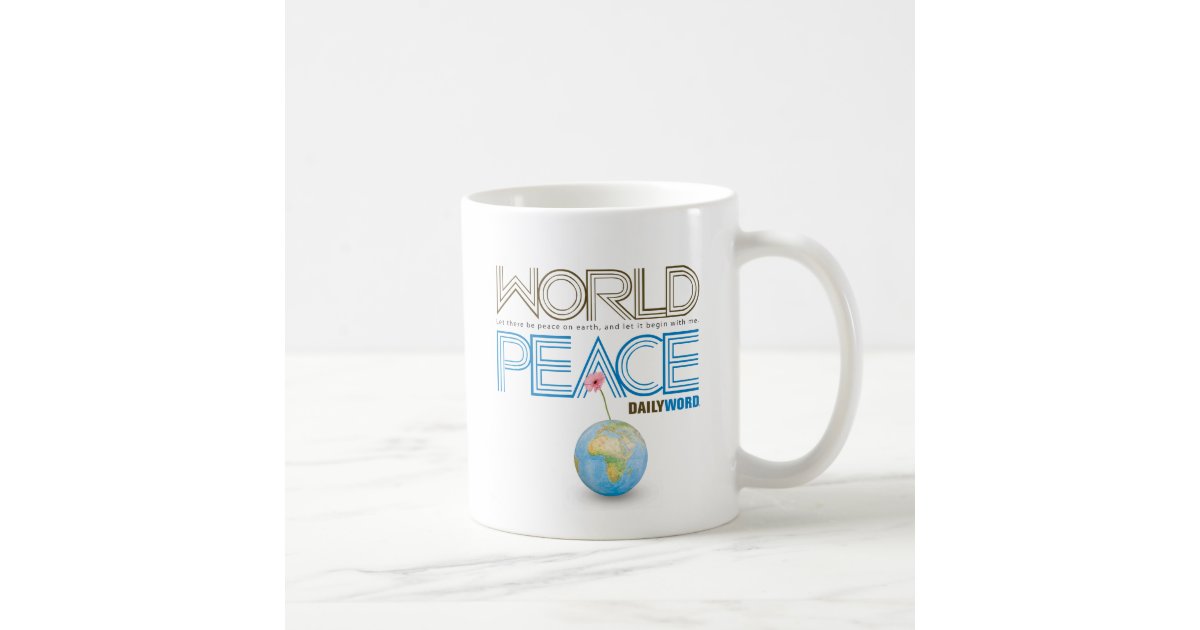 Daily Word World Peace Coffee Mug Zazzle Com