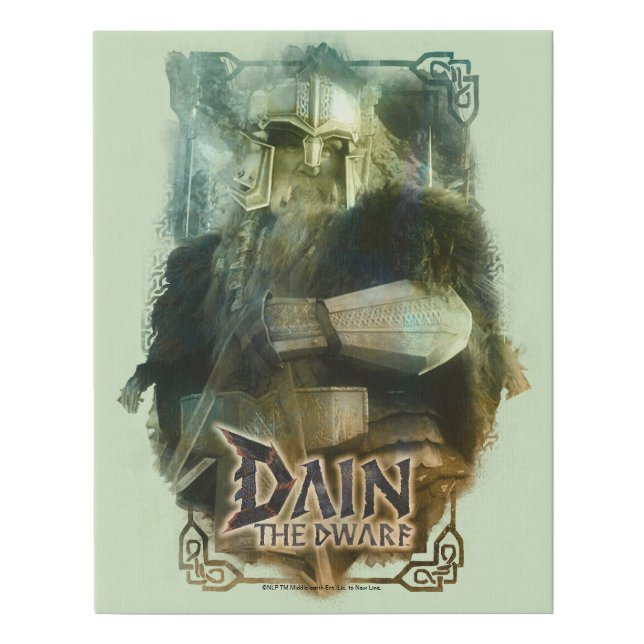 DAIN THE DWARF™ FAUX CANVAS PRINT (Front)