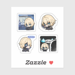 Dainsleif Genshin Impact 4 Pack Sticker Sheet