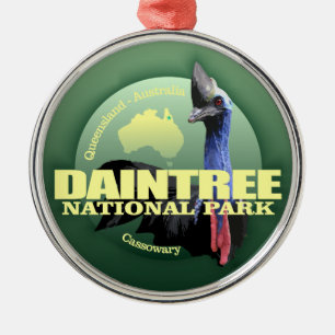 Daintree NP (Cassowary) WT Metal Ornament