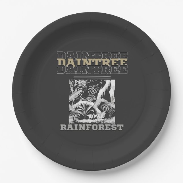 Daintree Rainforest Paper Plates (Front)