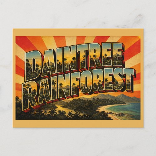 Daintree Rainforest Queensland Australia Vintage Postcard