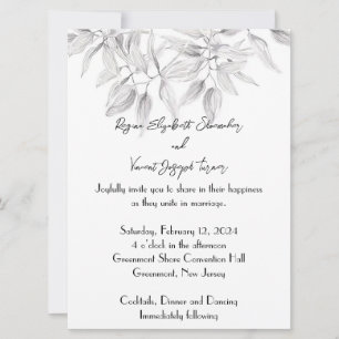 Dainty and Elegant Wedding Invitation