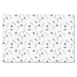 Dainty Blue Floral | Custom Printed Tissue Paper