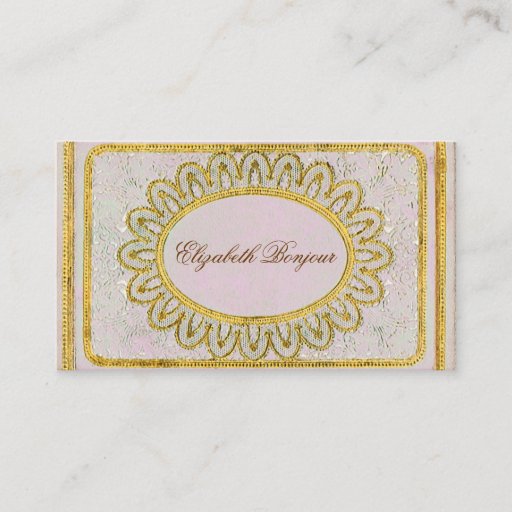 Customizable Dainty ~ Business Card Victorian Vintage Pink