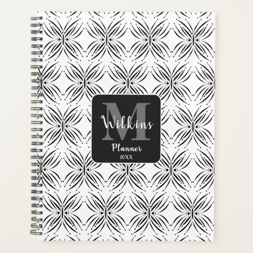 Dainty Butterfly Personalized Monogram Planner