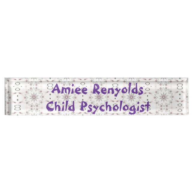 Dainty daisies desk name plate (Front)