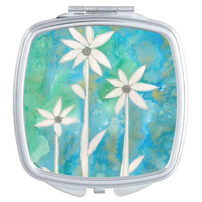 Dainty Daisies I Mirror For Makeup (Front)