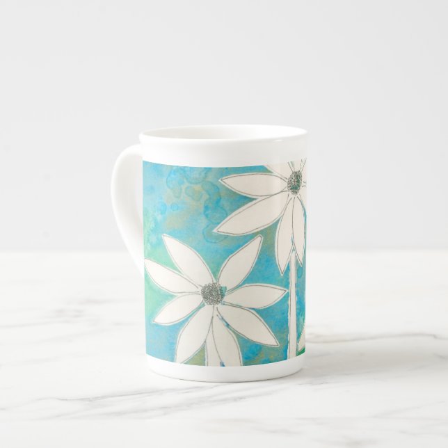 Dainty Daisies II Bone China Mug (Front Left)