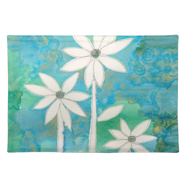 Dainty Daisies II Cloth Placemat (Front)