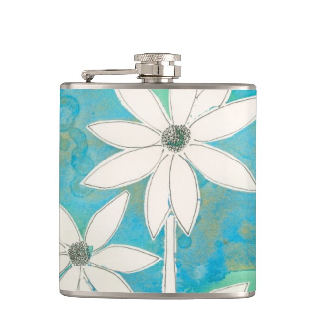 Dainty Daisies II Flask (Front)