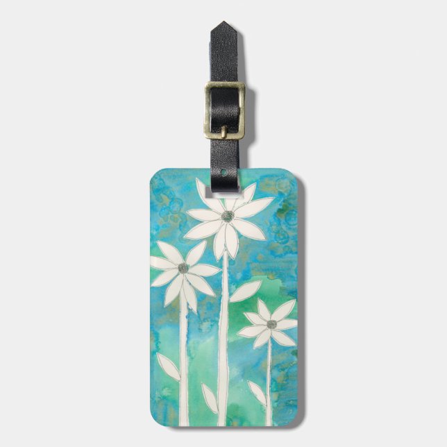 Dainty Daisies II Luggage Tag (Front Vertical)