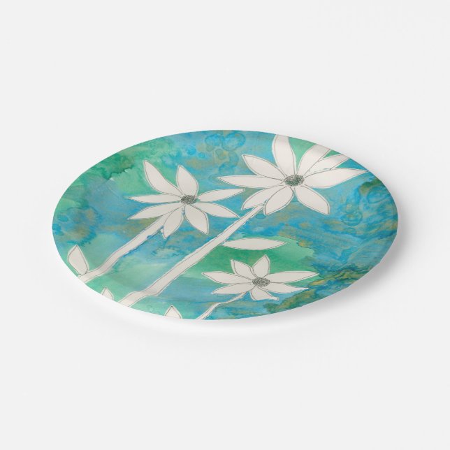 Dainty Daisies II Paper Plates (Angled)