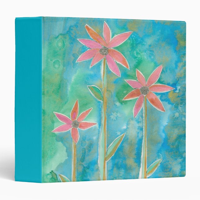 Dainty Daisies III 3 Ring Binder (Front/Spine)
