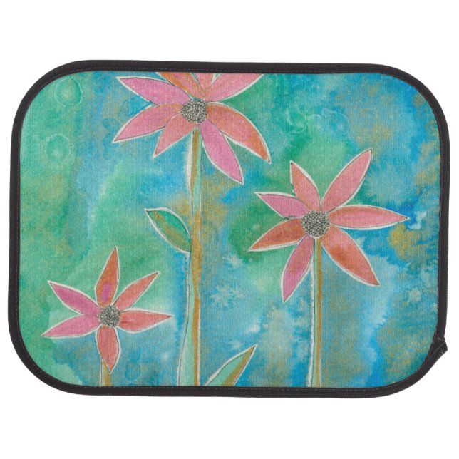 Dainty Daisies III Car Floor Mat (Rear)