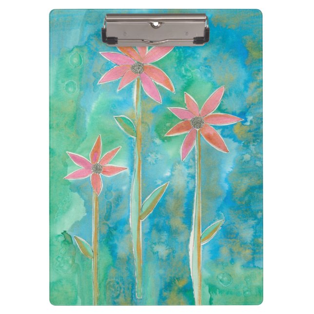 Dainty Daisies III Clipboard (Front)