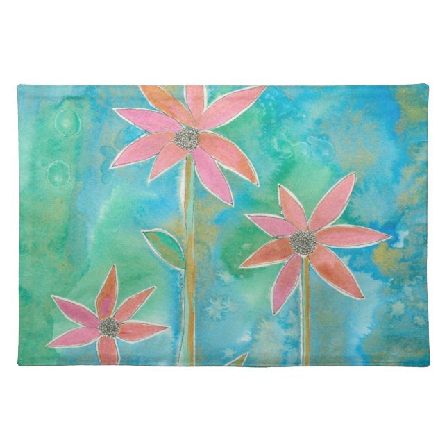 Dainty Daisies III Cloth Placemat (Front)