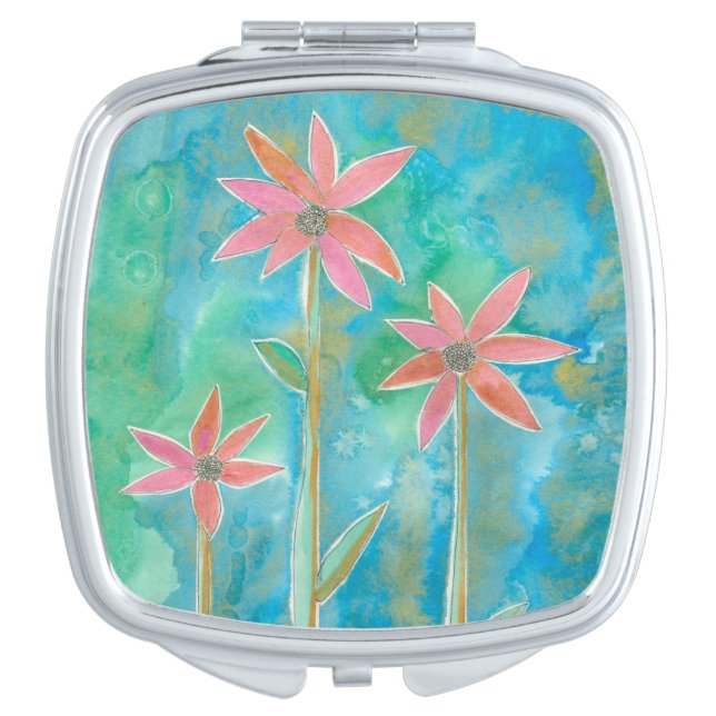 Dainty Daisies III Compact Mirror (Front)