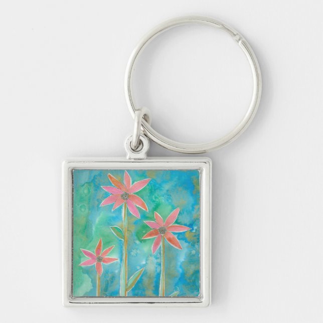 Dainty Daisies III Keychain (Front)
