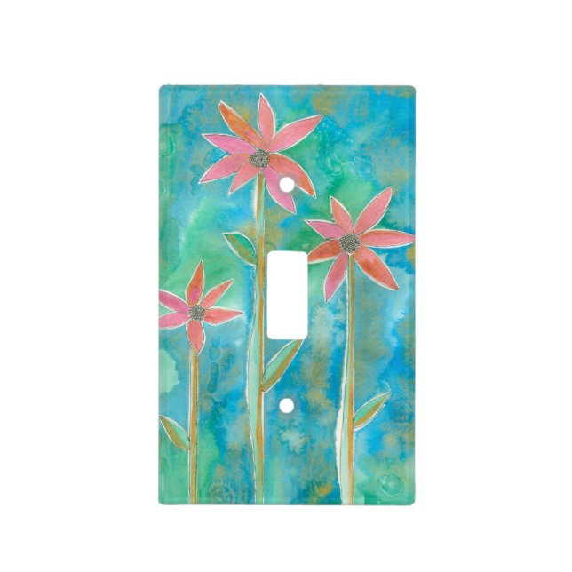 Dainty Daisies III Light Switch Cover (Front)