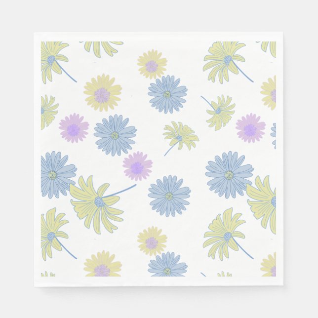 Dainty Daisies Paper Party Napkins (Front)
