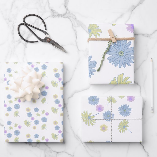 Dainty Daisies Wrapping Paper Sheets (Front)