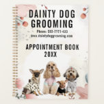 Dainty Dog Grooming Business Appointment Planner<br><div class="desc">Get tails wagging with this irresistible pet grooming service flag! It's the perfect way to showcase your pet business and let all the furry friends in This gorgeous planner is the perfect choice for your dog business appointment book. You can add your name and your job title or business name...</div>