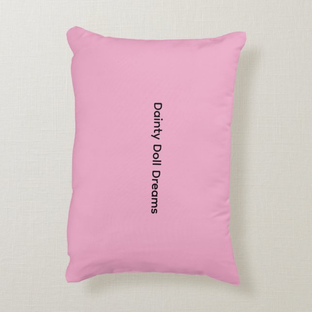 Dainty Doll Dreams-Soft Pink Accent Pillow (Back(Vertical))