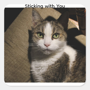 Dainty Doll Sticker-Sticking With You Square Sticker